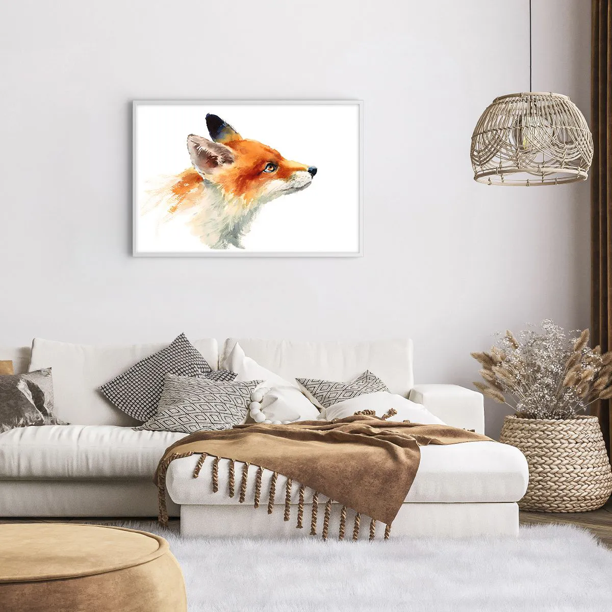 Poster in einem weißen Rahmen - Man kann nie vorsichtig genug sein - 91x61 cm