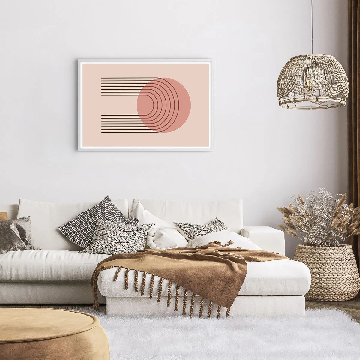 Poster in einem weißen Rahmen - Unwiderstehliche Anziehungskraft - 91x61 cm