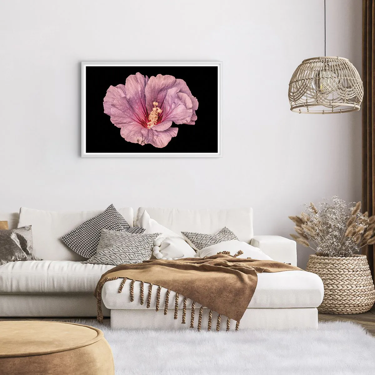 Poster in een witte lijst - Recht in het hart - 91x61 cm