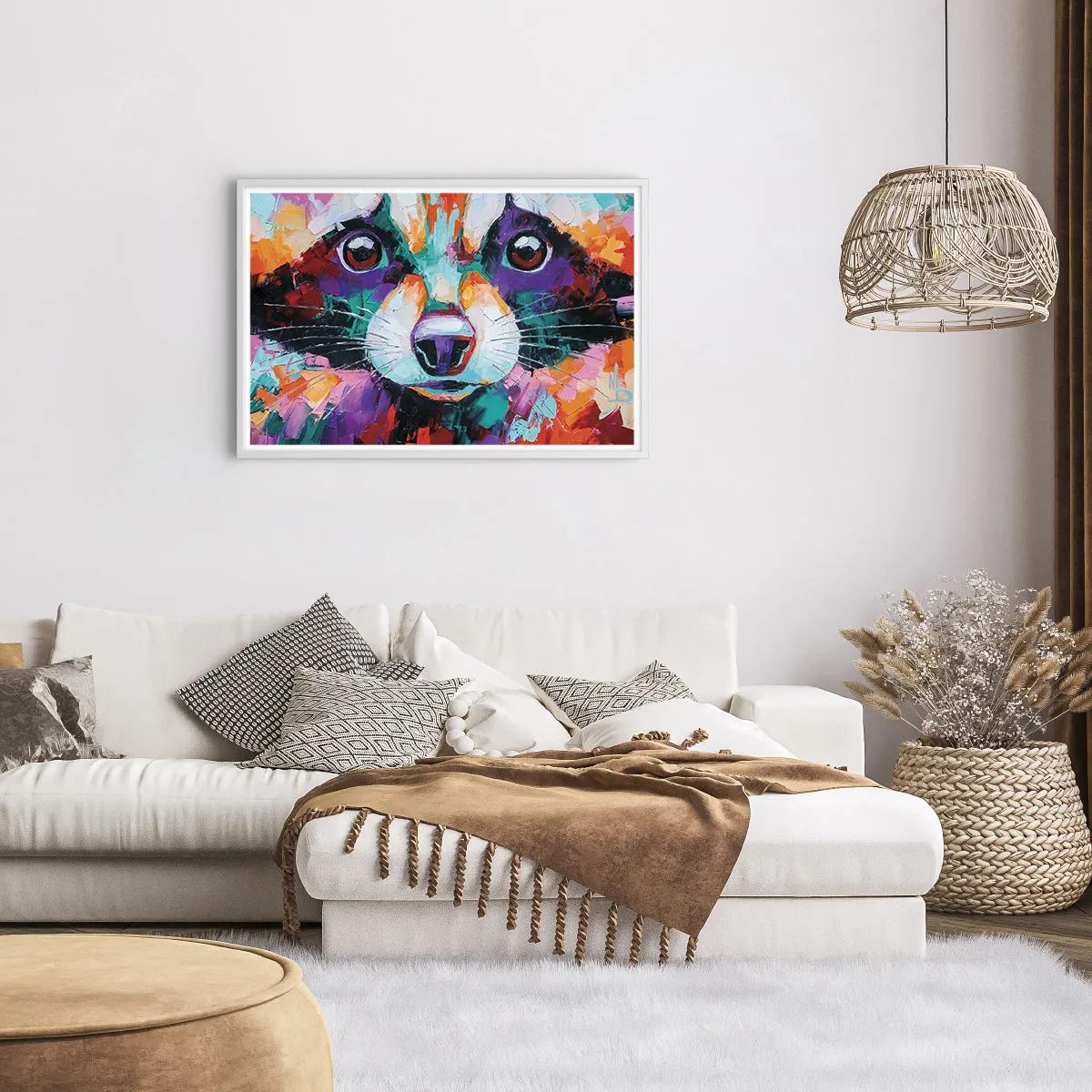 Affisch i vit ram - Enbart goda emotioner - 91x61 cm