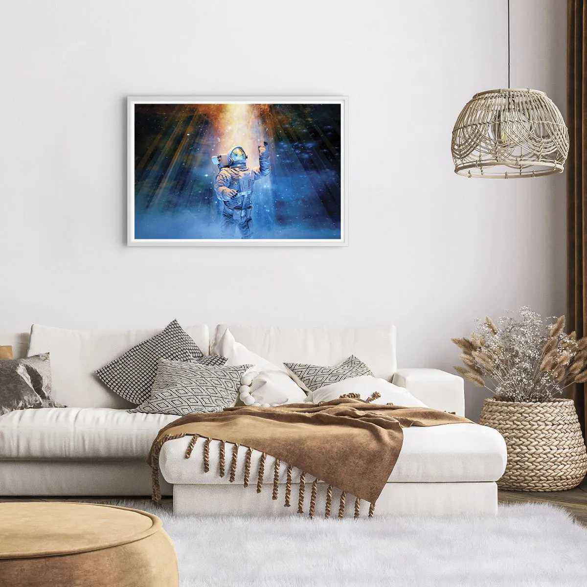 Poster in einem weißen Rahmen - Endlich am Ende - 91x61 cm