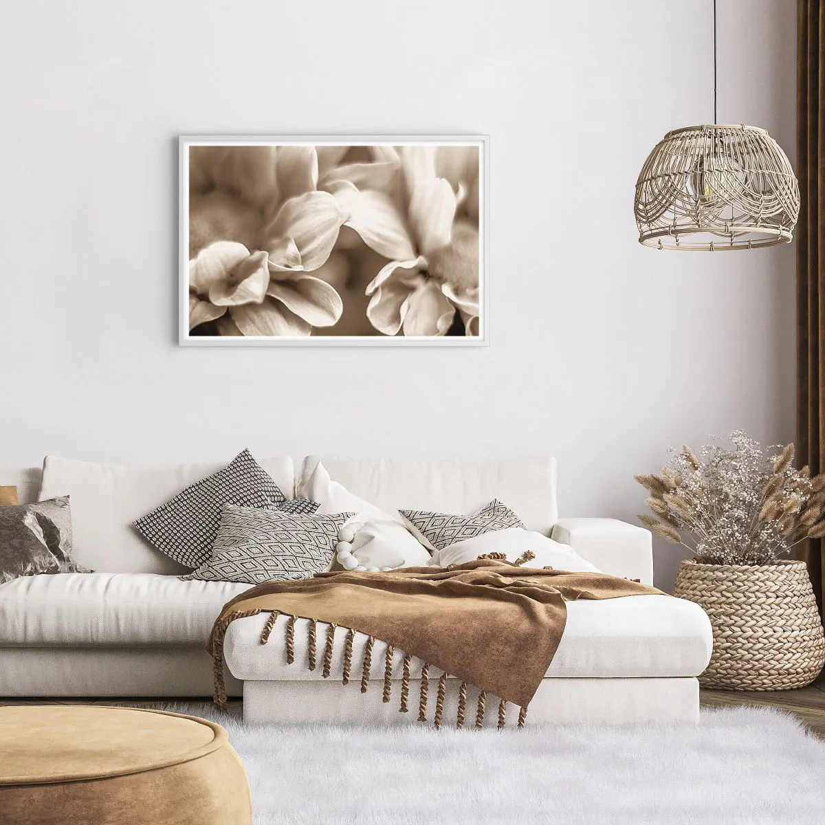 Poszter fekete keretben - Gyengéd, mint egy mosoly - 91x61 cm