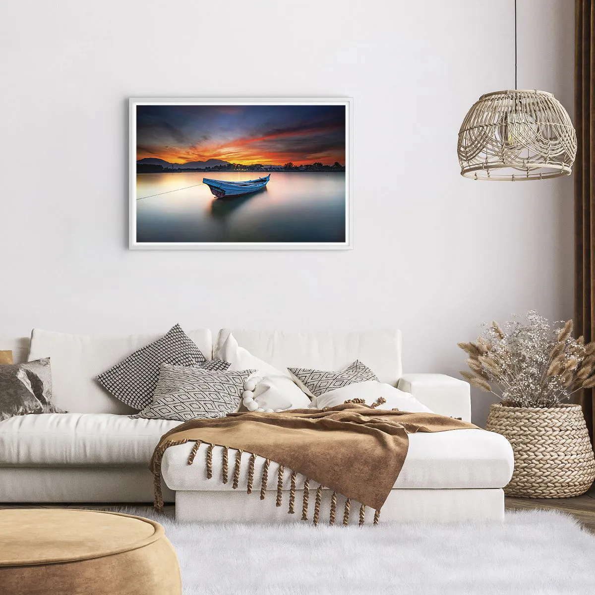 Poszter fekete keretben - Jó éjszaka jön - 91x61 cm