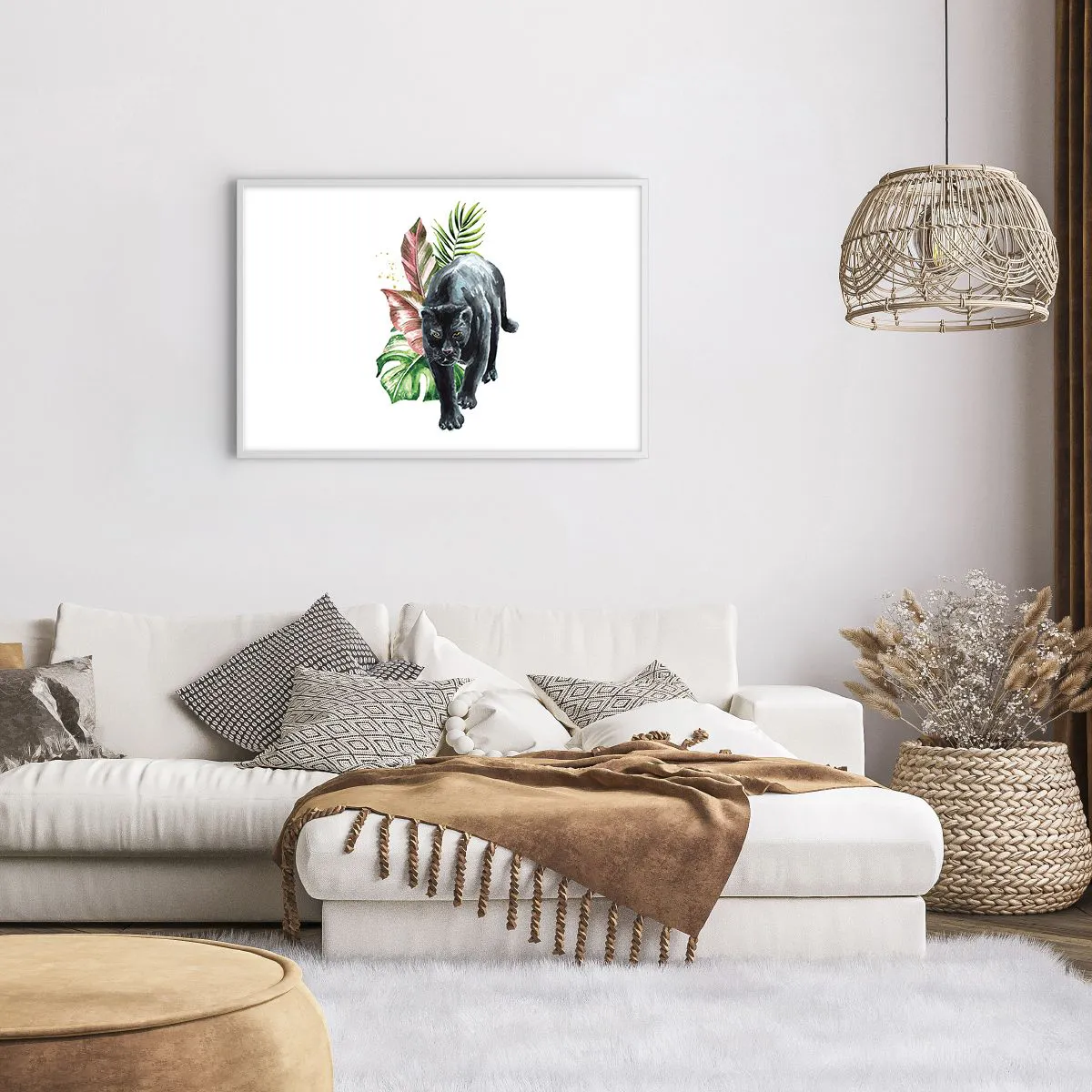 Poster în ramă albă - Sălbăticia inimii - 91x61 cm