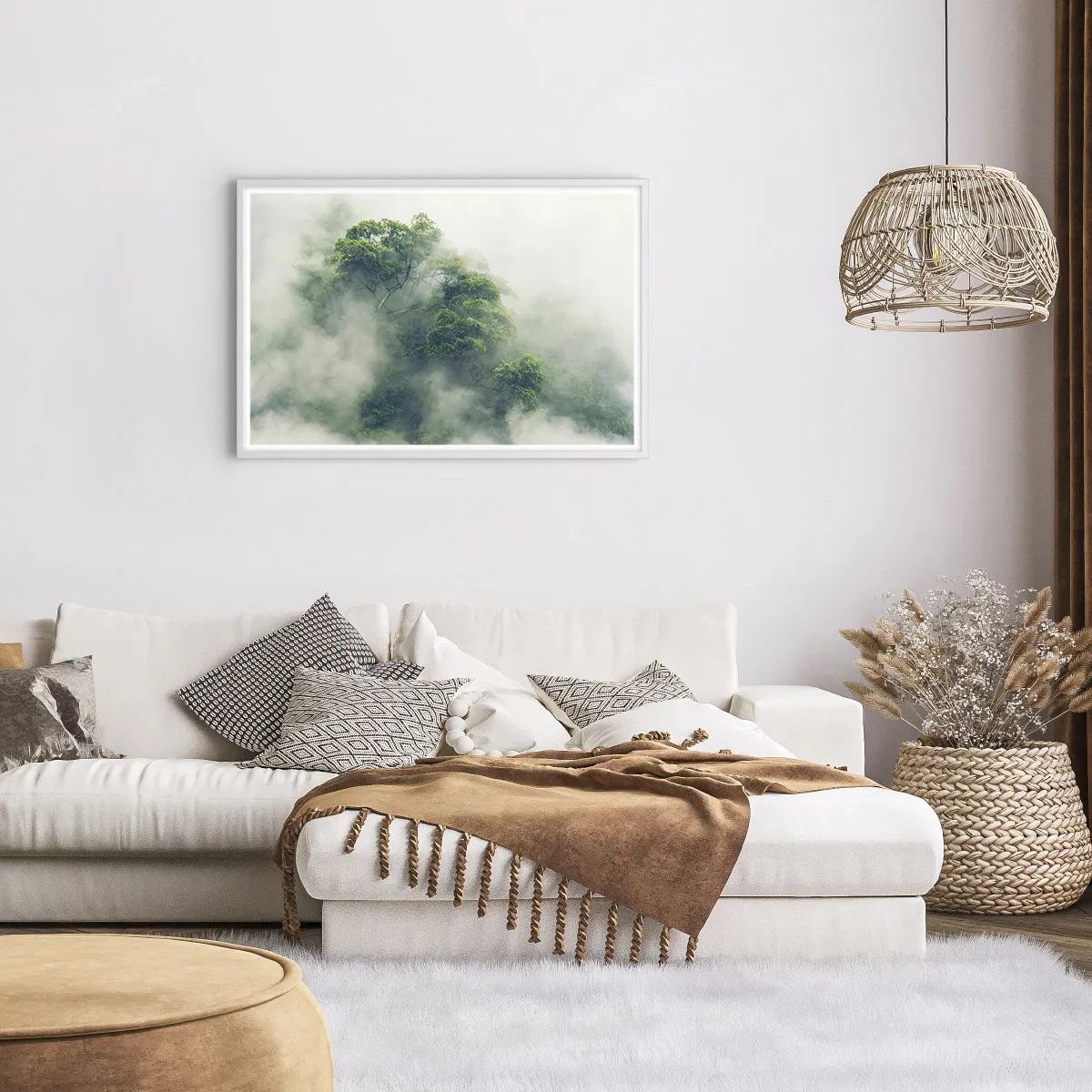 Poszter fekete keretben - Ködbe burkolózva - 91x61 cm