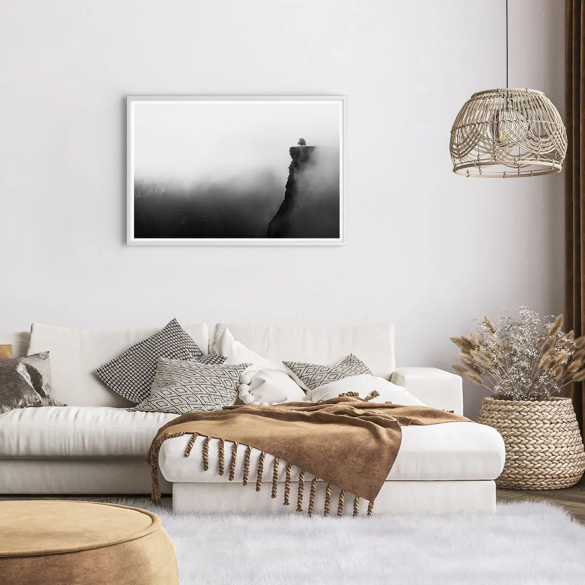 Poster în ramă albă - La capătul lumii - 91x61 cm