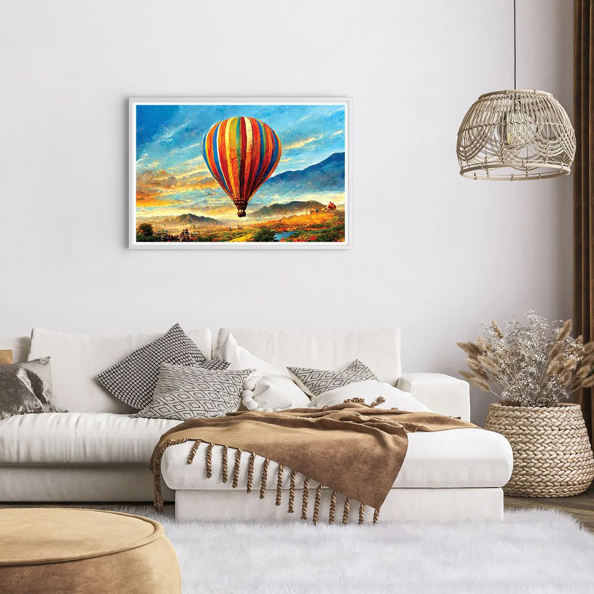 Plagát v bielom ráme - V tichu je toho vidieť viac - 91x61 cm