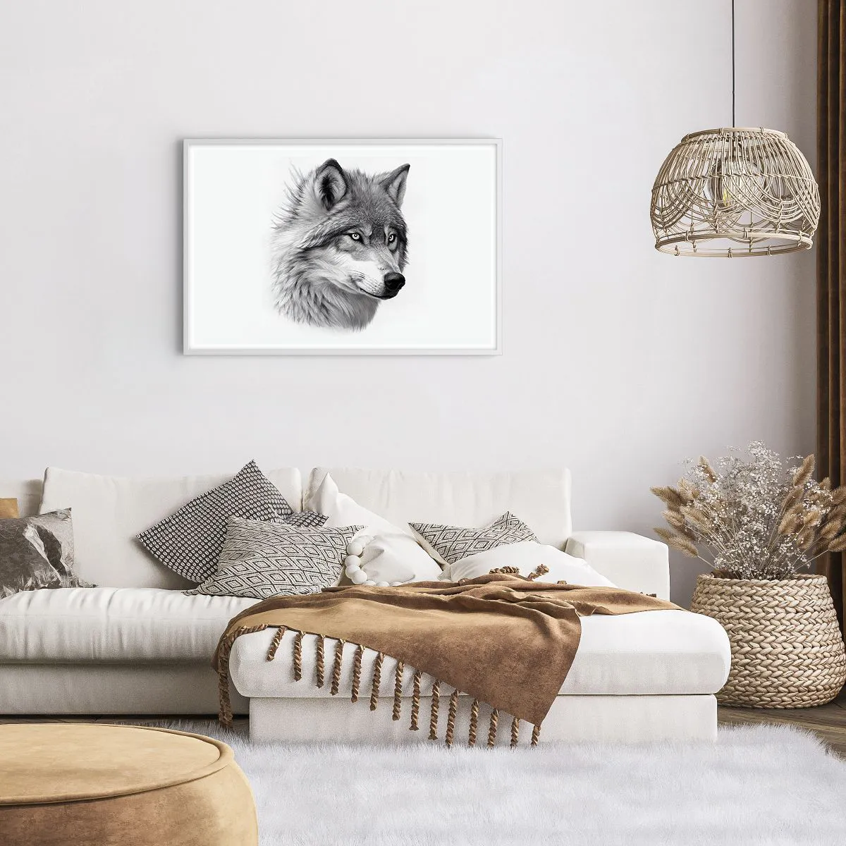 Affiche dans un cadre blanc - Poster - Alpha – sans aucun doute - 91x61 cm