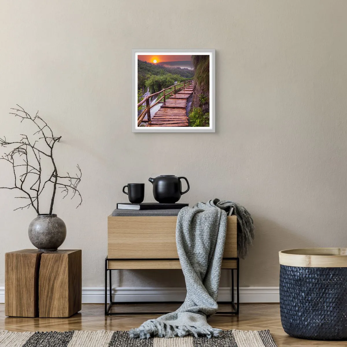 Plagát v bielom ráme - Neuveriteľná krása - 40x40 cm