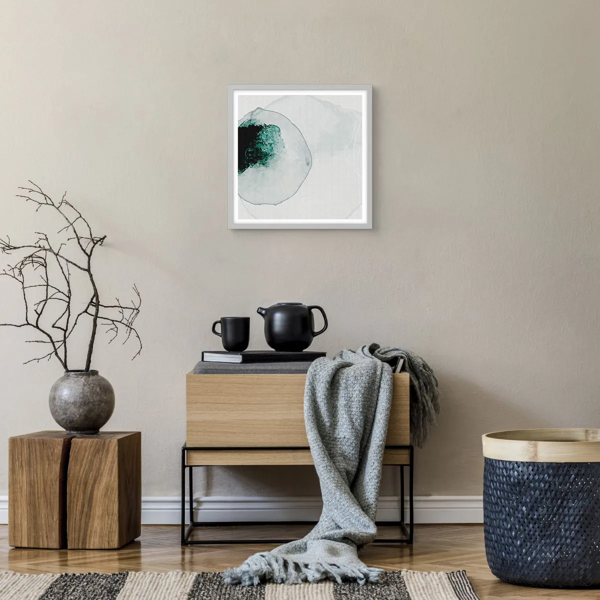 Poszter fekete keretben - Egy vízcseppben - 40x40 cm