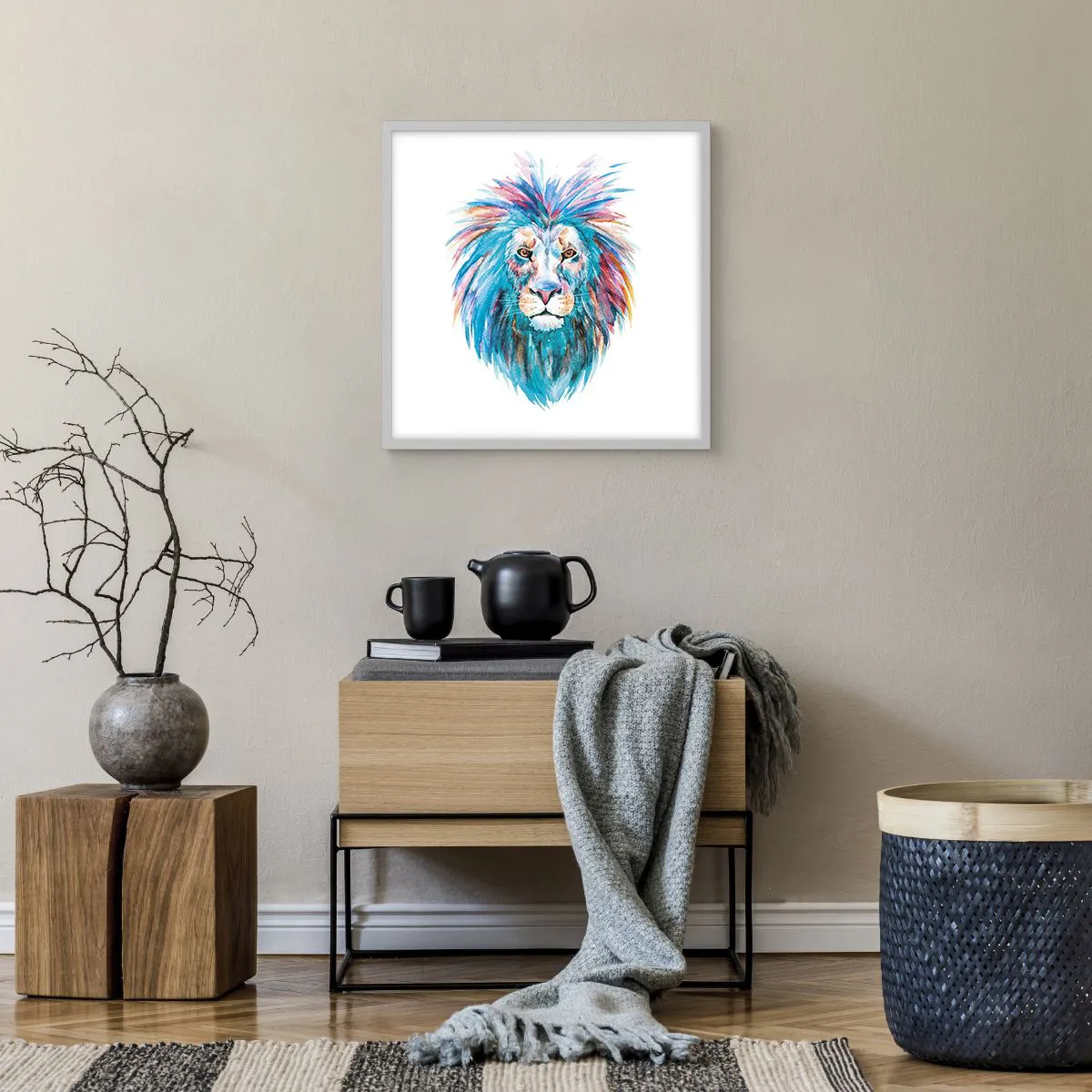 Poster in een witte lijst - Een opwindende uitstraling - 50x50 cm