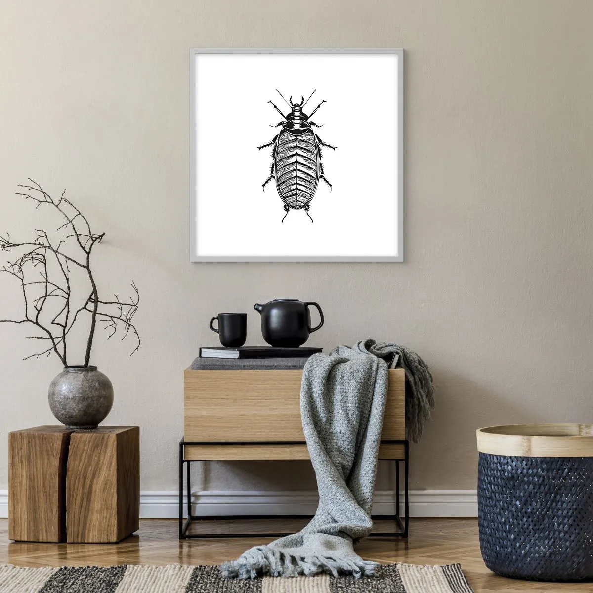 Poster in einem weißen Rahmen - Was für ein Exemplar! - 60x60 cm