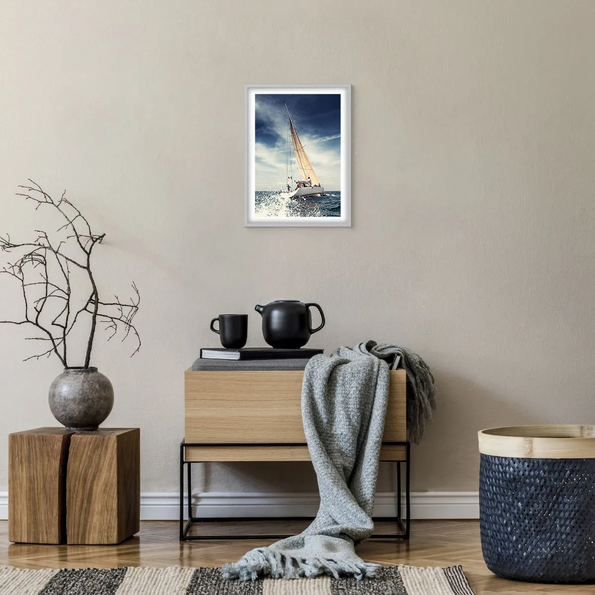 Affiche dans un cadre blanc - Poster - Ils ne nous rattraperont pas ! - 30x40 cm