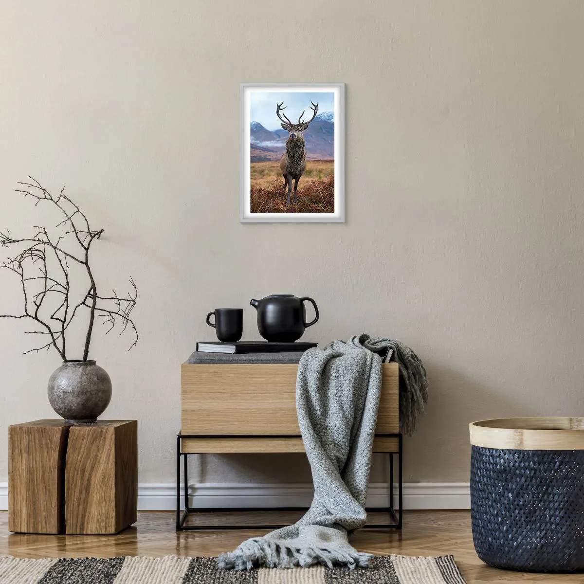 Póster en marco blanco - En mi propia tierra - 30x40 cm