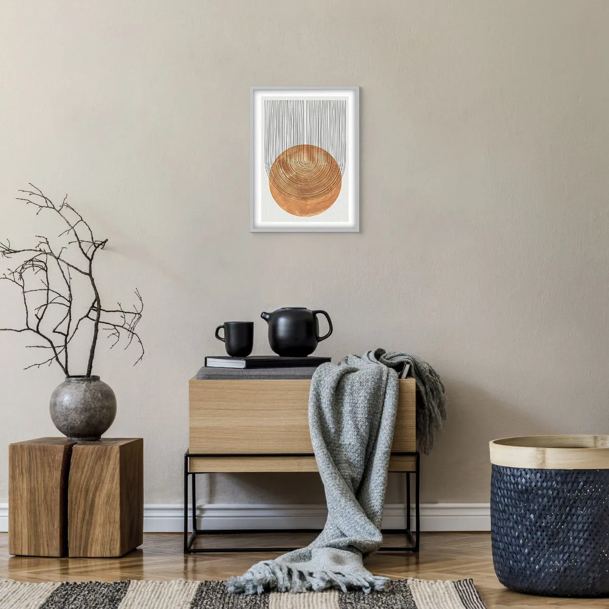 Póster en marco blanco - Una composición soleada - 30x40 cm