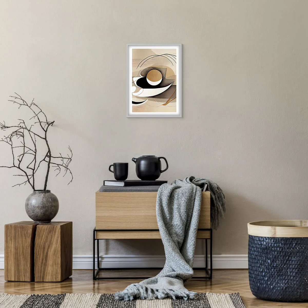 Poster in white frmae - Composition -the Heart of Things - 30x40 cm