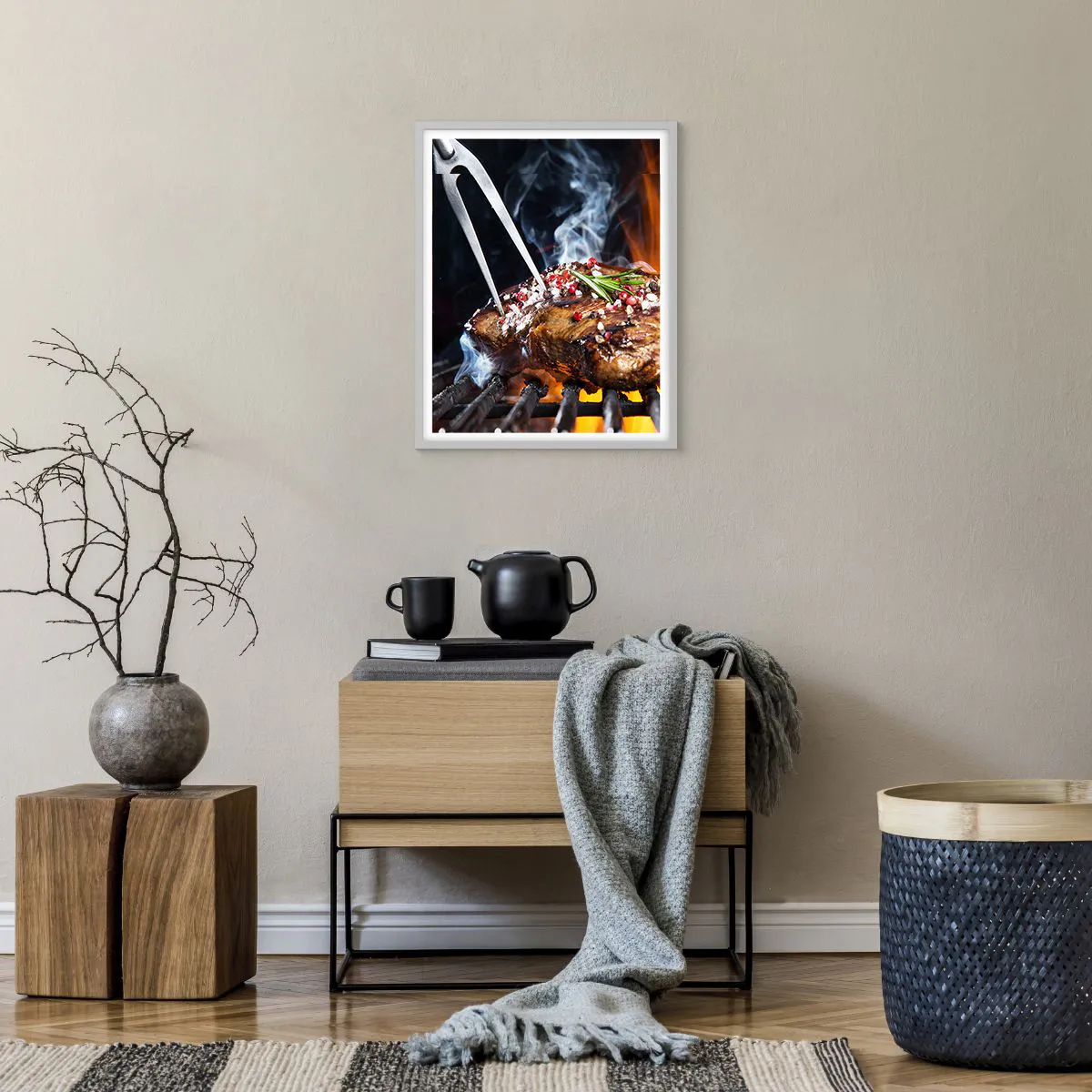 Plakat w białej ramie - Soczyste i wonne - 40x50 cm