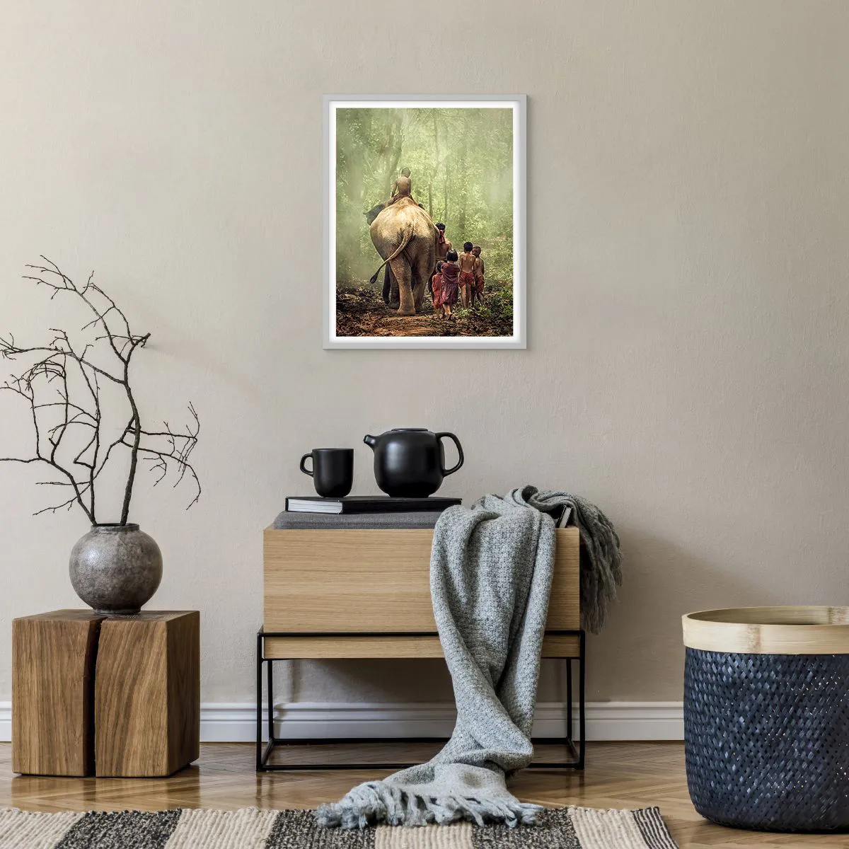 Affisch i vit ram - Nya Djungelboken - 40x50 cm