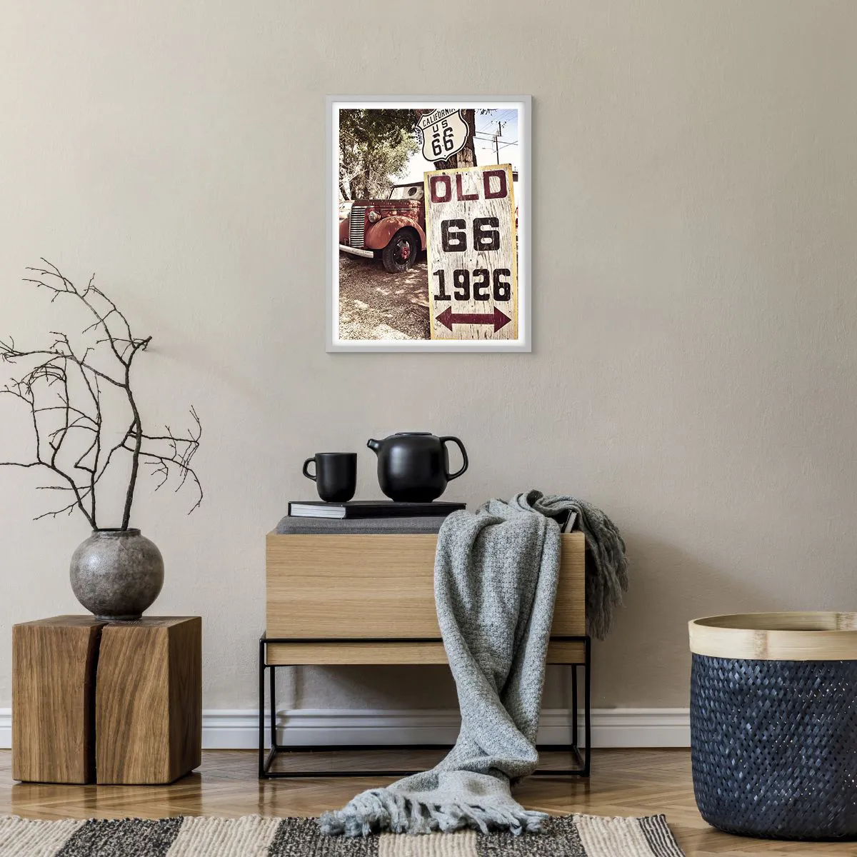 Plakát v bílém rámu - Legenda americké provincie - 40x50 cm