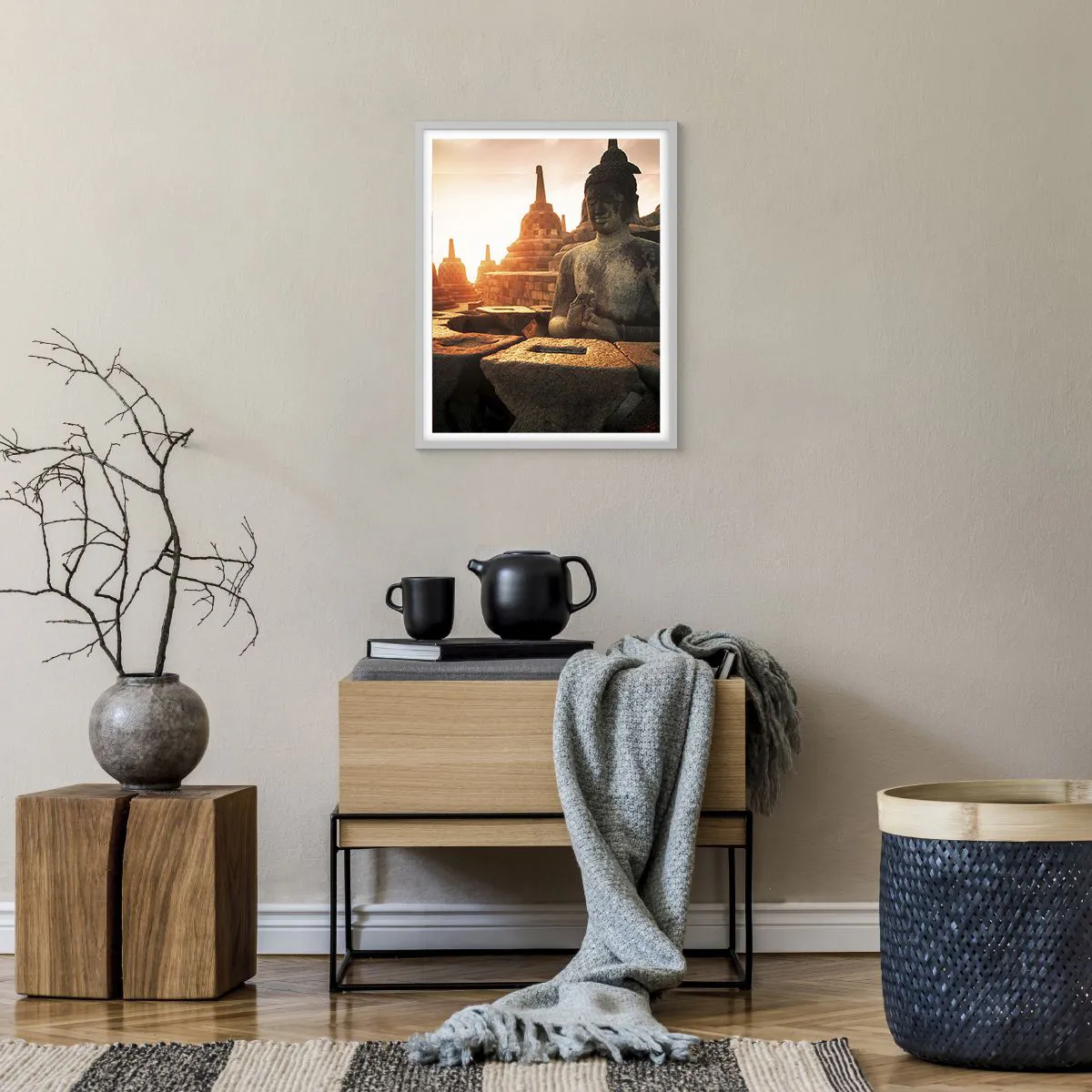 Plakát v bílém rámu - Počasí velké moudrosti - 40x50 cm