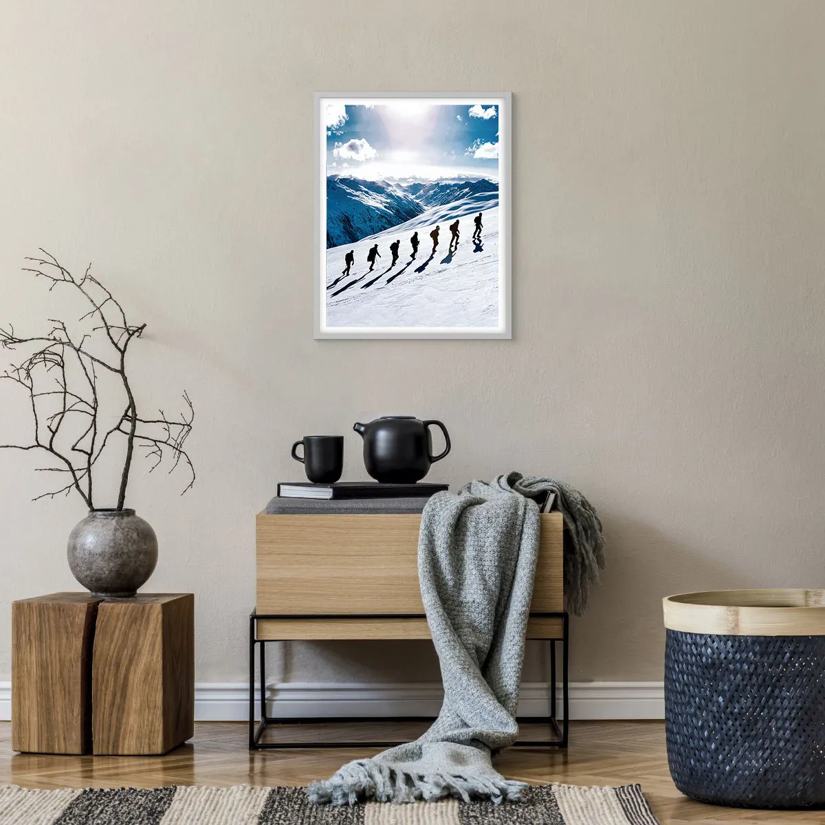 Affiche dans un cadre blanc - Poster - L'équipe des conquérants - 40x50 cm