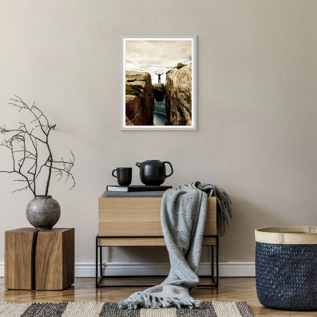 Affiche dans un cadre blanc - Poster - Comment vous sentez-vous§ - 40x50 cm