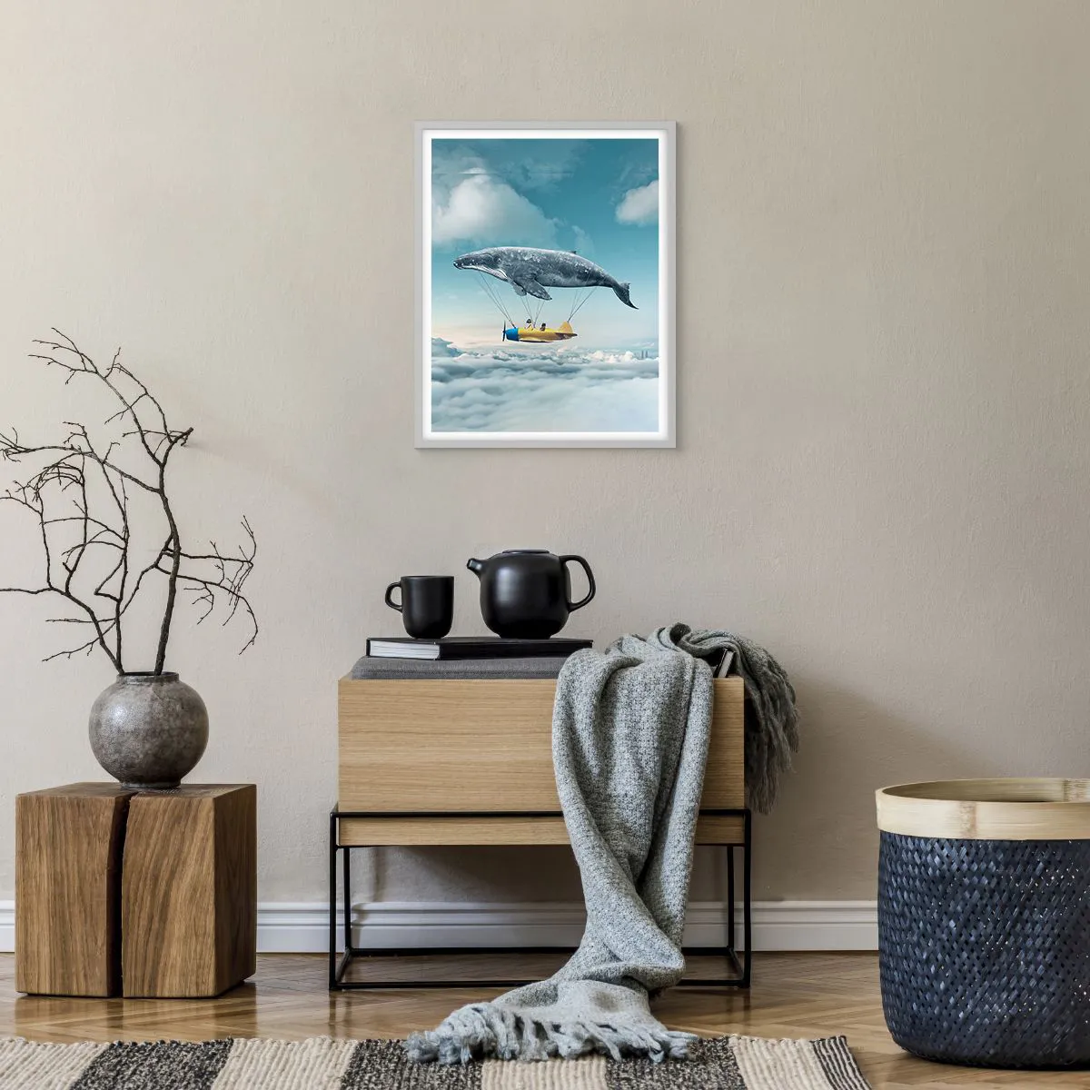 Plagát v bielom ráme - Prečo by nie? - 40x50 cm