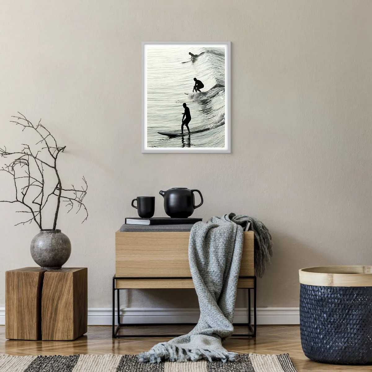 Plagát v bielom ráme - Vlne v ústrety - 40x50 cm