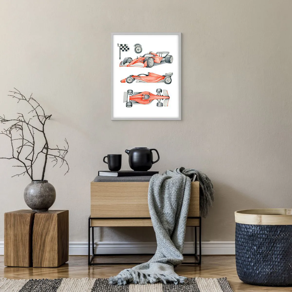 Poster in cornice bianca - Inseguendo i sogni - 40x50 cm