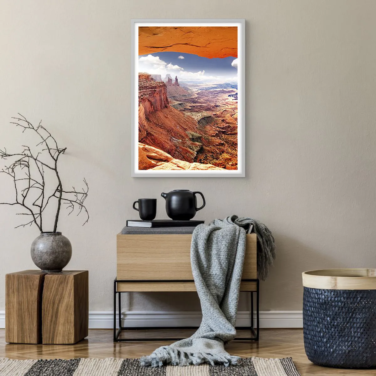 Poster in einem weißen Rahmen - Von der Natur selbst geschnitzt - 50x70 cm