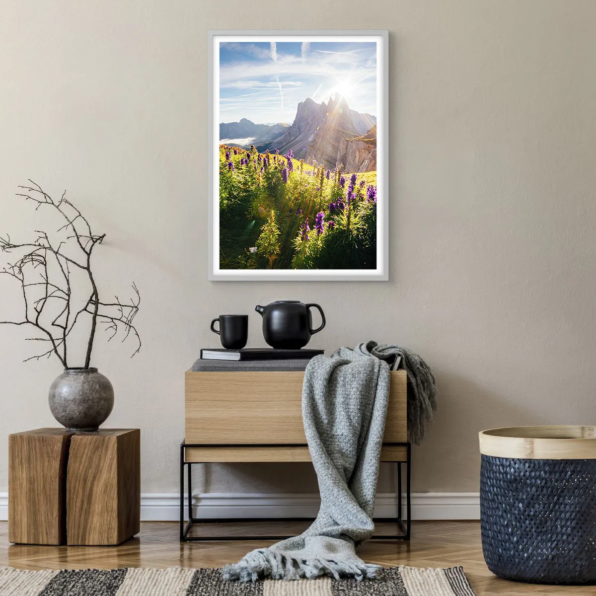 Affiche dans un cadre blanc - Poster - La vie secrète des herbes - 50x70 cm