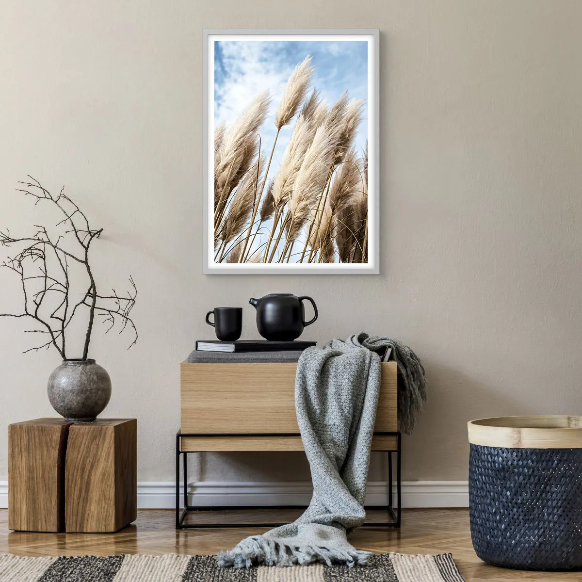 Poszter fekete keretben - Napos és szeles simogatás - 50x70 cm