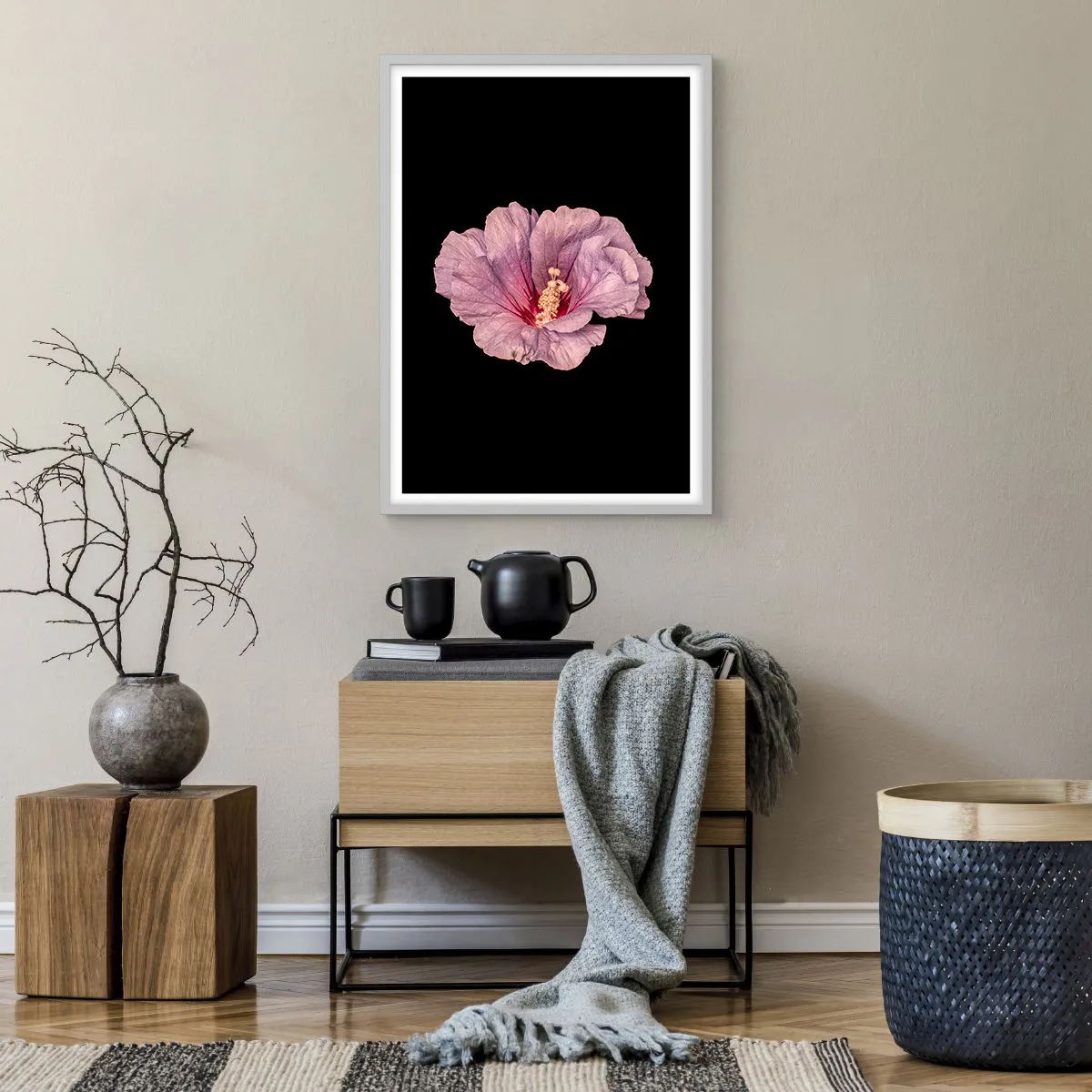 Plakat w białej ramie - Prosto do serca - 50x70 cm