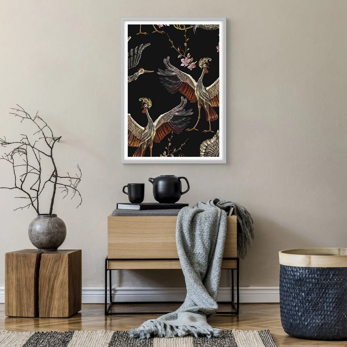 Poster in white frmae - Fairy Tale Bird - 50x70 cm