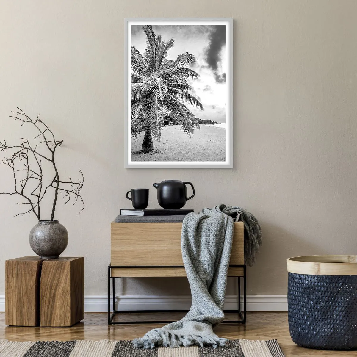 Affisch i vit ram - När du längtar efter ensamheten... - 50x70 cm