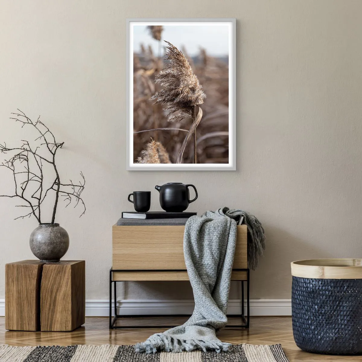 Poster in white frmae - Time to Fly with the Wind - 50x70 cm