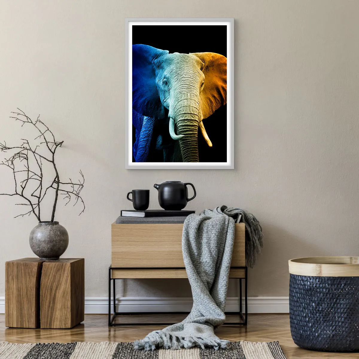 Affisch i vit ram - Excentriker, ej kuf - 50x70 cm