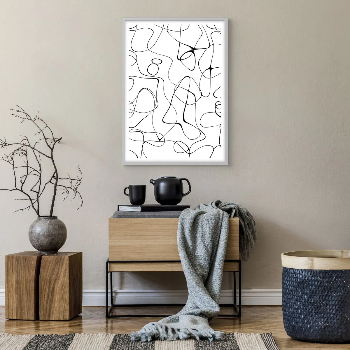 Poster in white frmae - Life Paths, Trails of Fortune - 50x70 cm