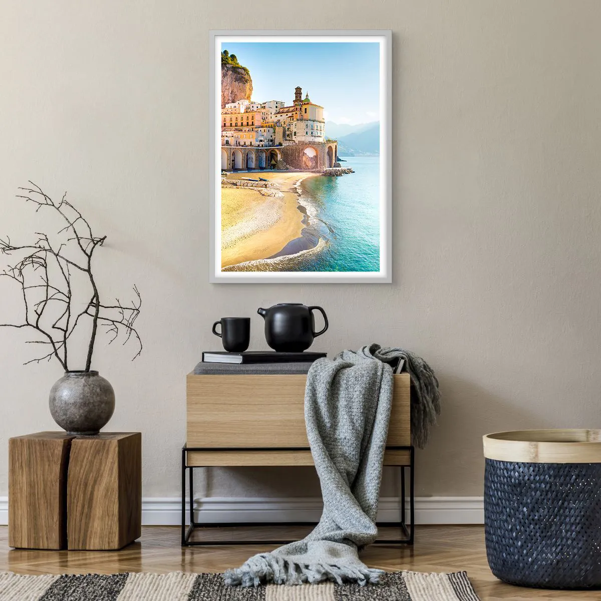 Pôster em moldura branca - Uma cidade inacreditável - 50x70 cm