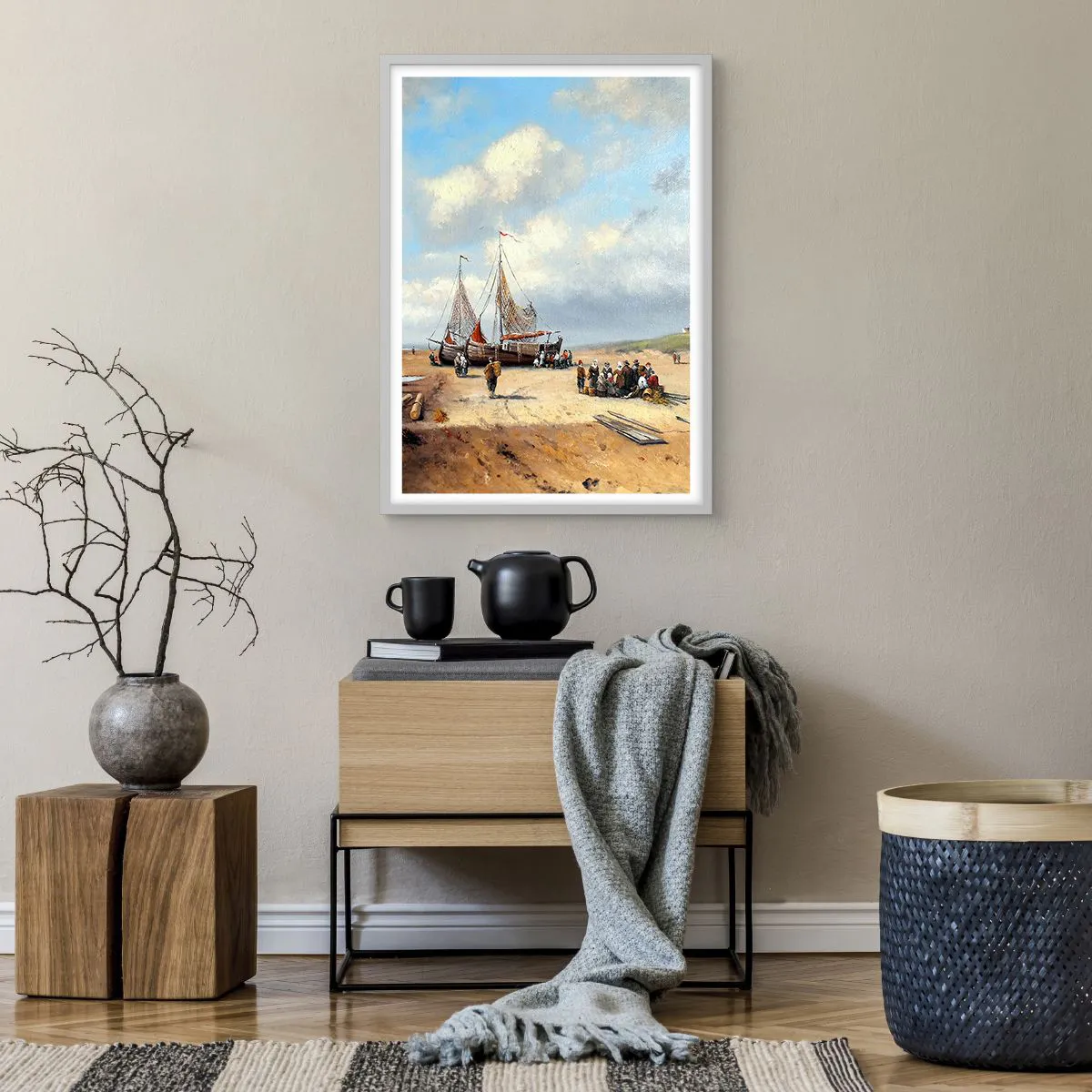 Poszter fekete keretben - Egy sikeres fogás után - 50x70 cm