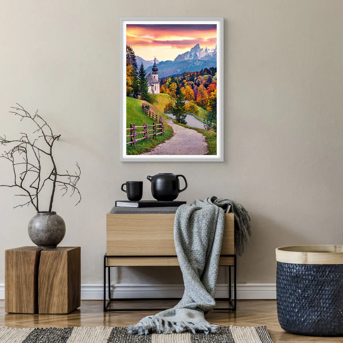 Poster in white frmae - Landscape Like a Picture - 50x70 cm