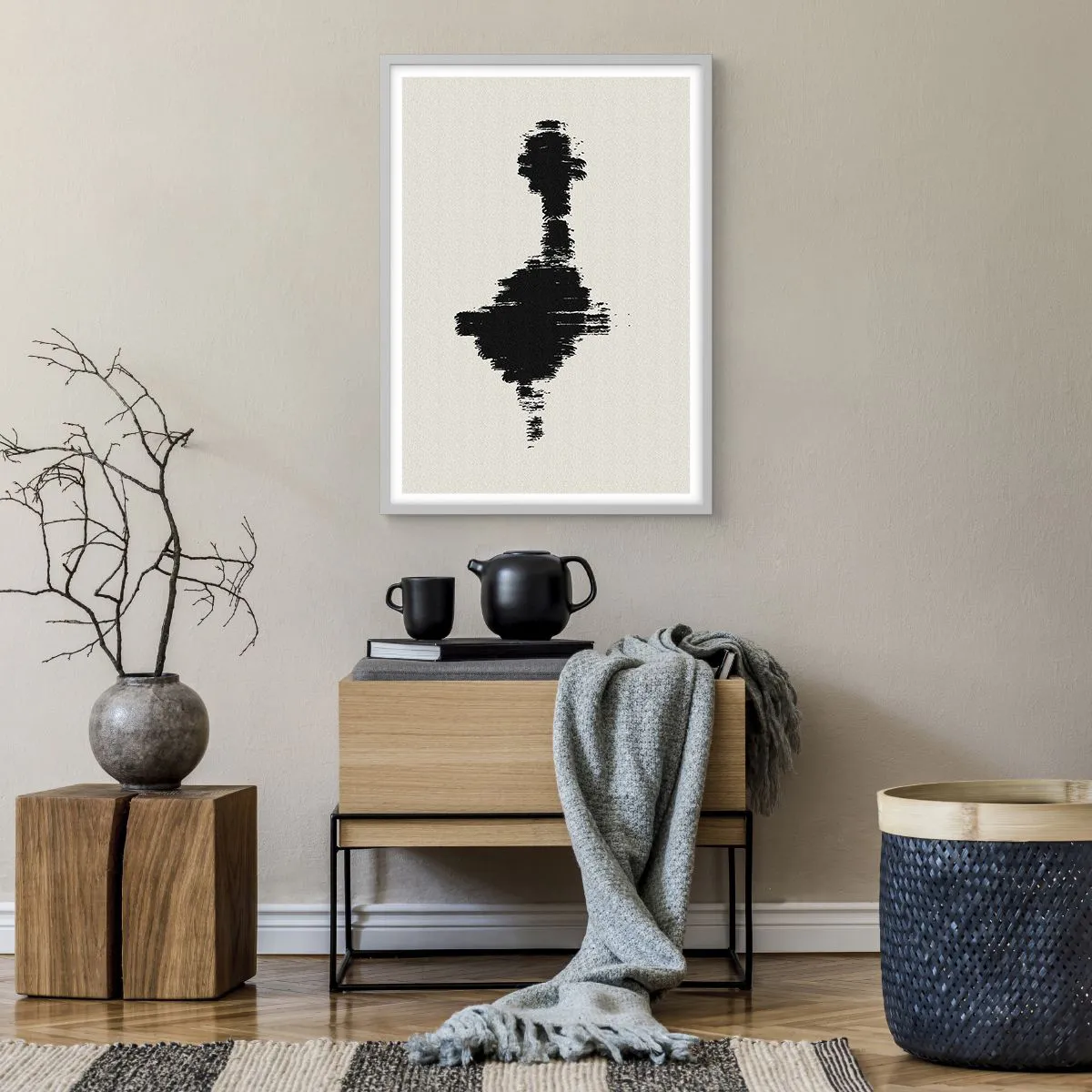 Poster in white frmae - Vibrations of Imagination - 50x70 cm