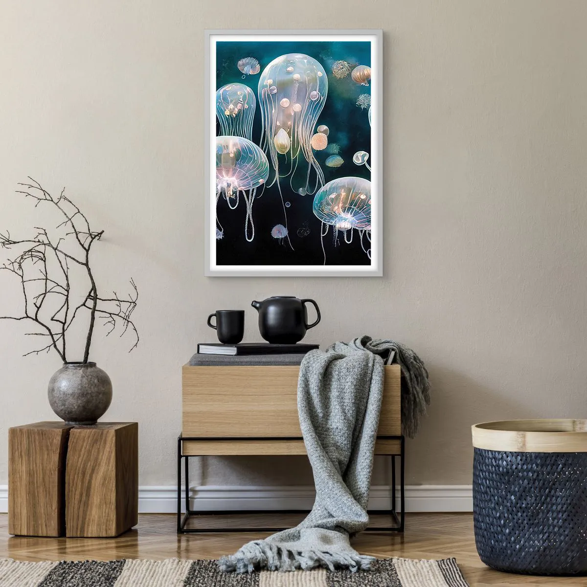 Poszter fekete keretben - Víz alatti bál - 50x70 cm