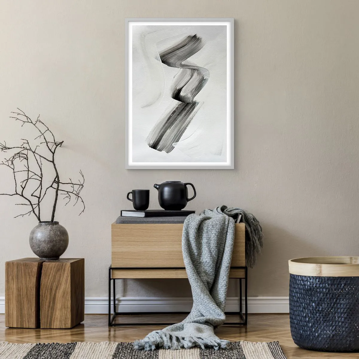 Affiche dans un cadre blanc - Poster - Mine de rien pour s'amuser - 50x70 cm