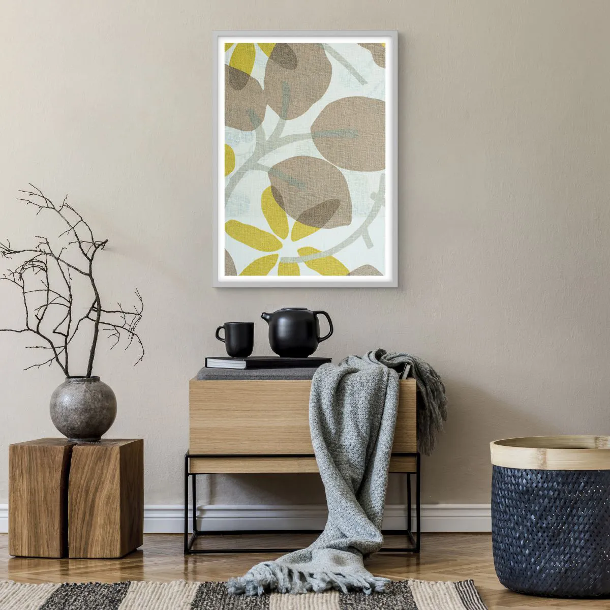 Poster in einem weißen Rahmen - Komposition in voller Sonne - 50x70 cm