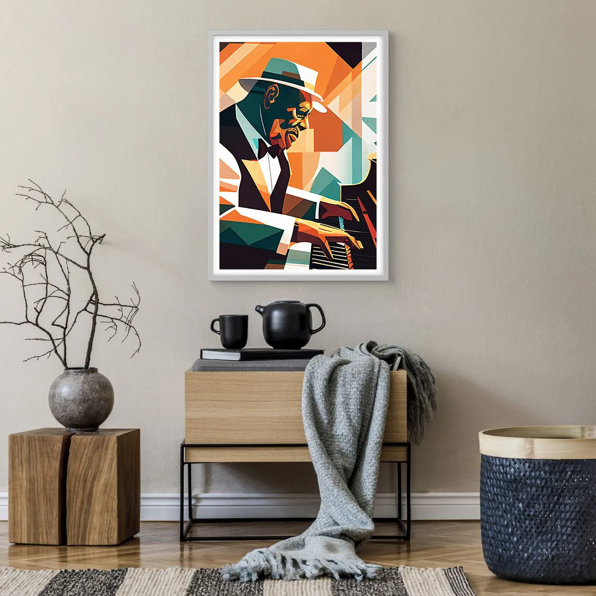 Poster in cornice bianca - Tutto il jazz - 50x70 cm