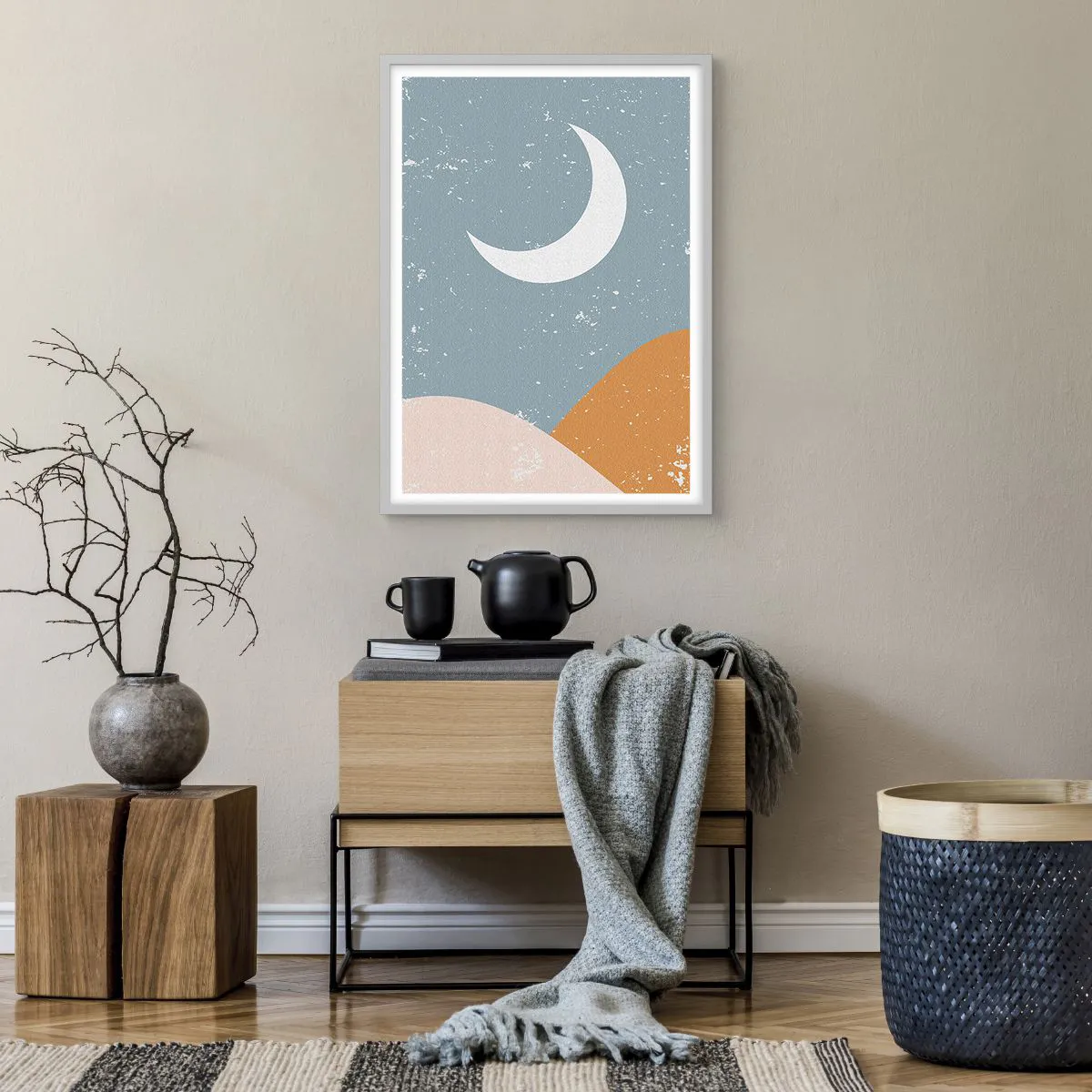 Poster in cornice bianca - Il miracolo di molte notti - 50x70 cm