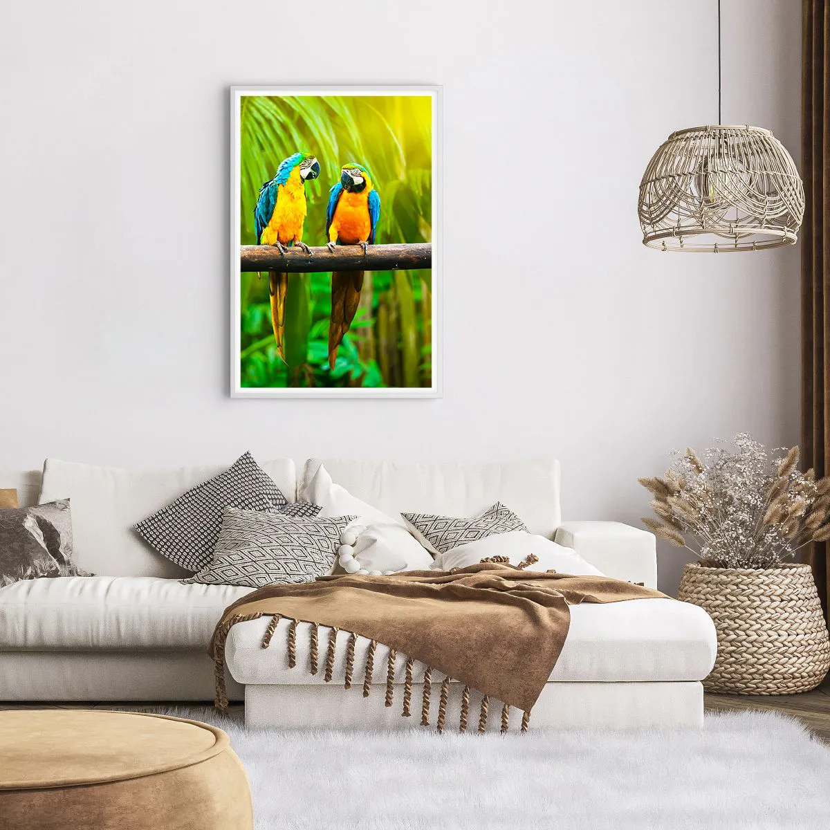 Affiche dans un cadre blanc - Poster - Et avez-vous entendu qu'elle ...? - 61x91 cm