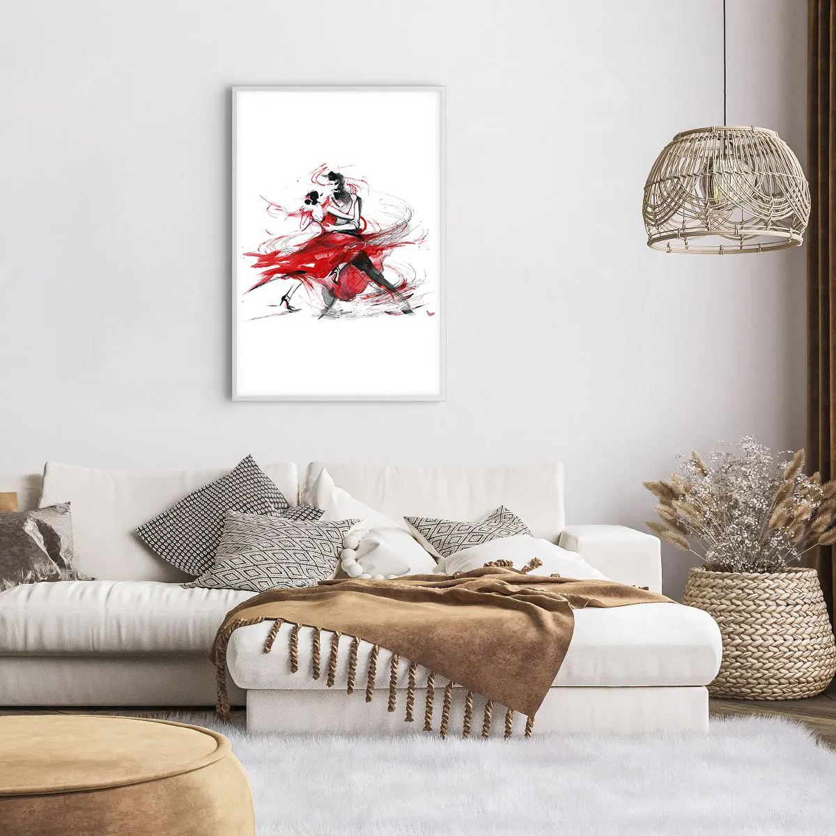 Poster in einem weißen Rahmen - Tango – der Rhythmus der Leidenschaft - 61x91 cm