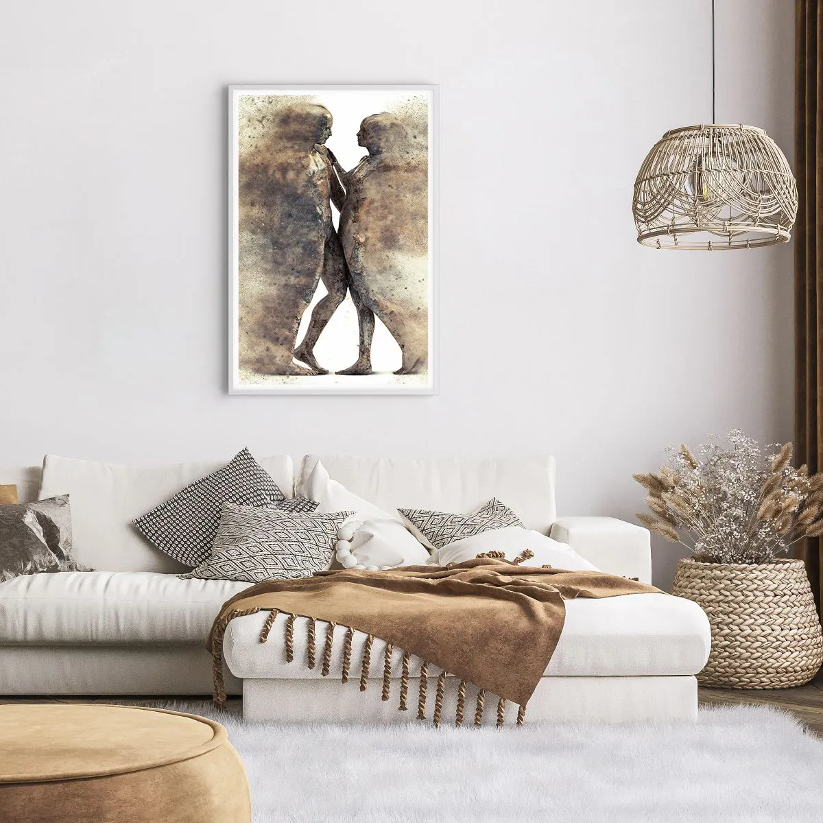Plakat w białej ramie - Z prochu powstali, by kochać - 61x91 cm